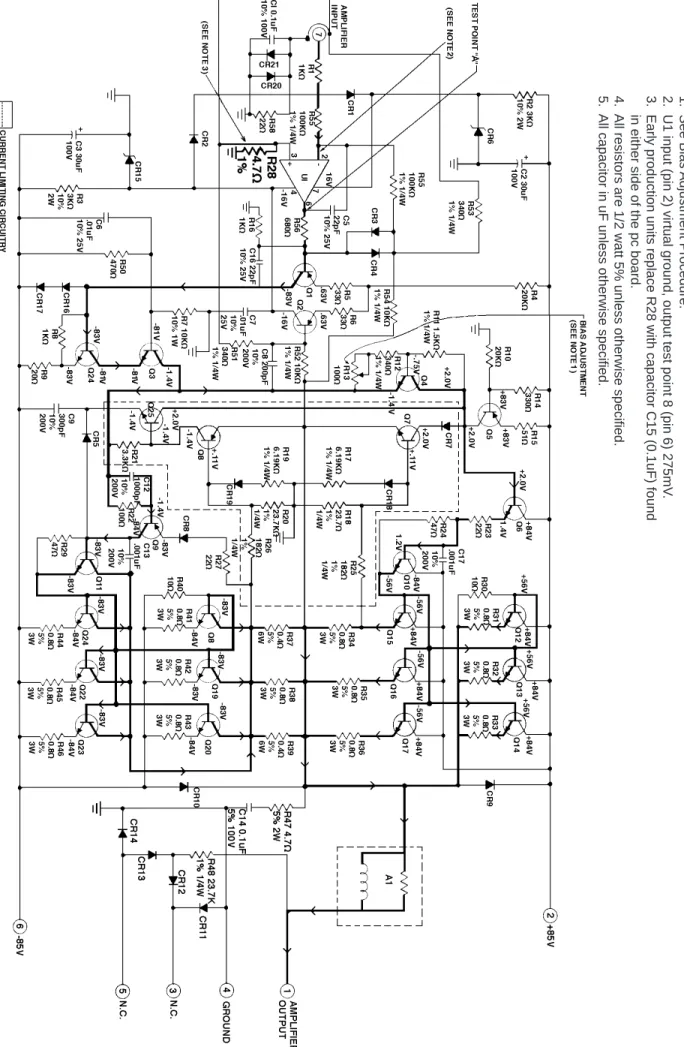 Figure 12. Amplifier Schematic Diagram