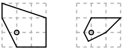 Figure 1. An LDP-polygon of index ℓ = 10, with its dual rational polygon.