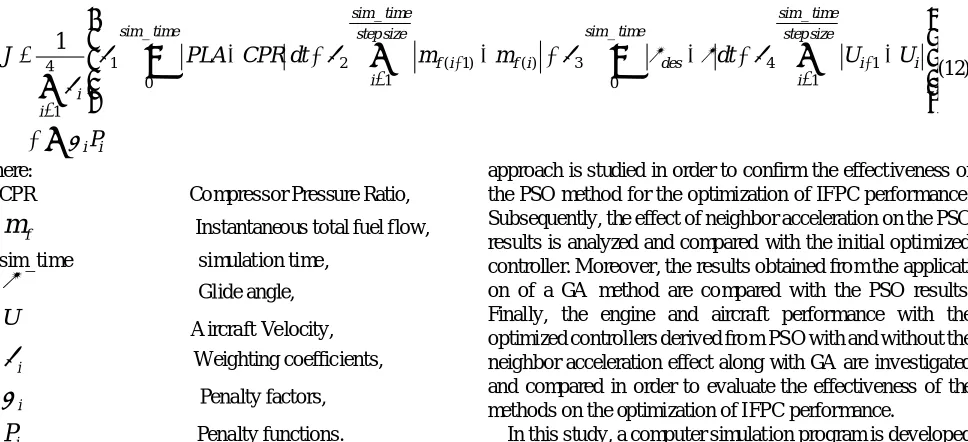 Table 3.  Parameters used in PSO 