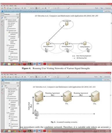 Figure 4.  Roaming User Visiting Networks of Various Signal Strengths 