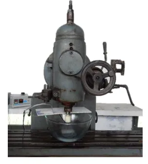 Fig. II.1: ECDM set-up on vertical milling machine 