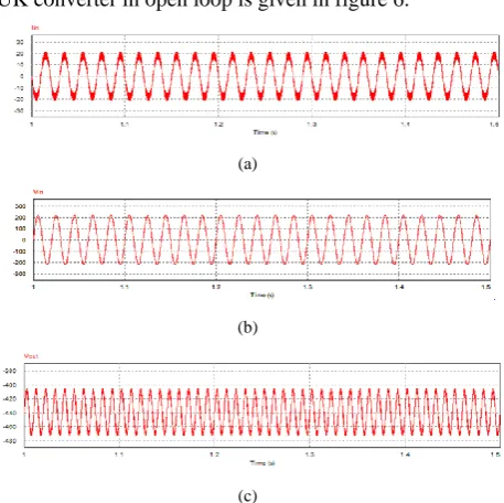 Table 5.  Comparison between the conventional and proposed AC-DC converter for both without feedback and with feedback control 