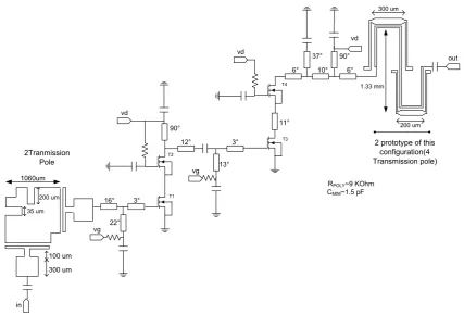 Figure 6.  Concurrent dual band PA structure 