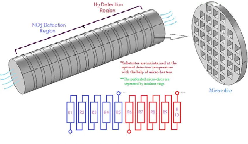 Figure 1.  Architecture of the Gas sensor system 
