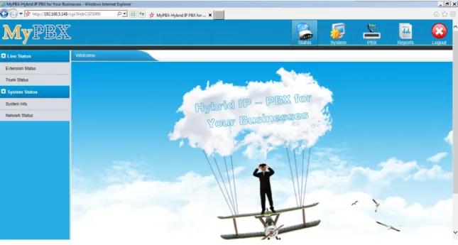 Figure 3-2 Welcome Page 