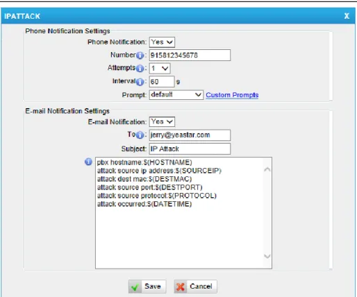 Figure 5-19 IP Attack Configuration 