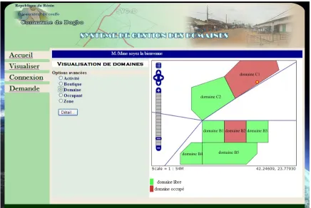 Figure 6.  Home page of the Web mapping system 