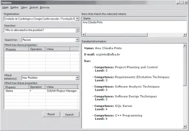 Figure 5: Sapiens’ Search Form