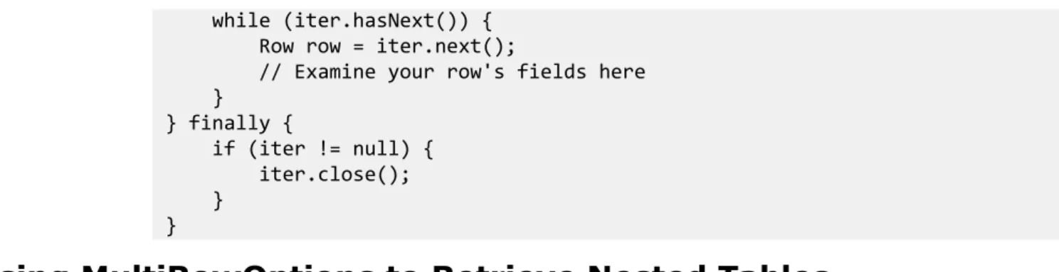 table create -name prodTable