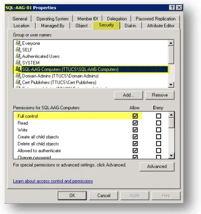 Figure 6 - A file share has been created on a 3rd Party server to be used as a quorum 