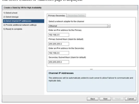 Figure 19: Select Channel IP Addresses