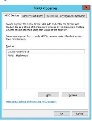 Figure 2. MPIO Properties 