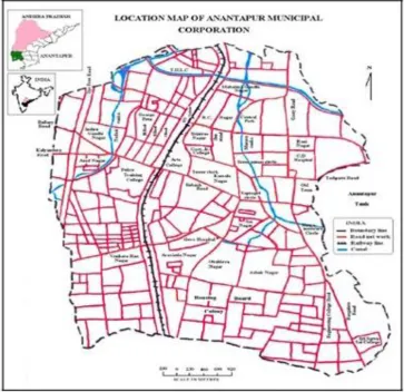 Figure 1.  Location map of the study area 