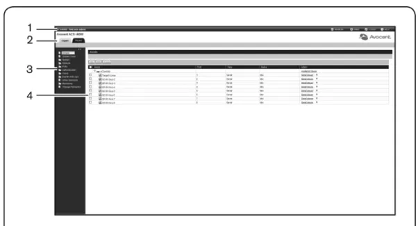 Figure 3.1: Administrator Web Manager Screen