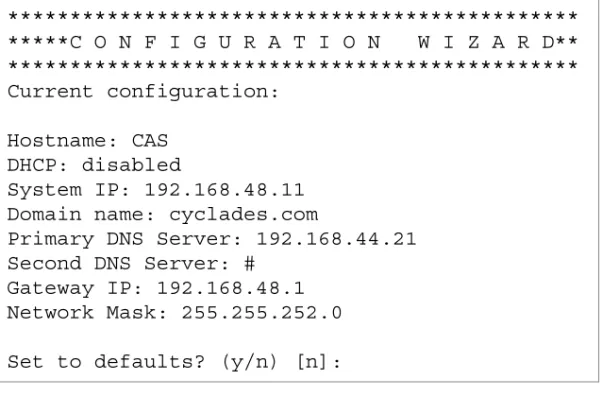 Figure 1-2: Configuration Wizard Startup Screen