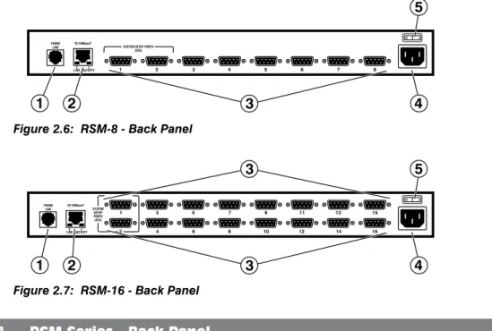 Figure 2.6:  RSM-8 - Back Panel