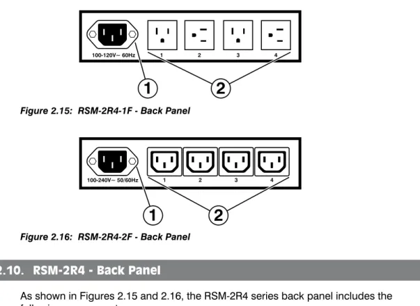Figure 2.15:  RSM-2R4-1F - Back Panel