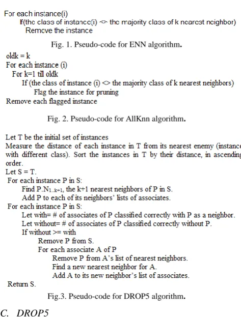 Fig. 1. Pseudo-code for ENN algorithm. 