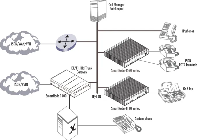 Figure 8. PSTN and Terminal gateways
