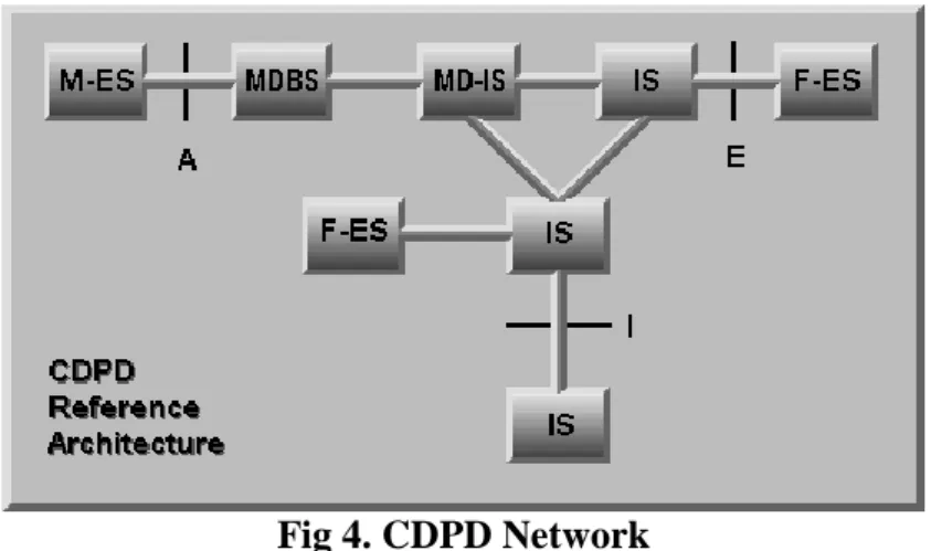 Fig 4. CDPD Network 