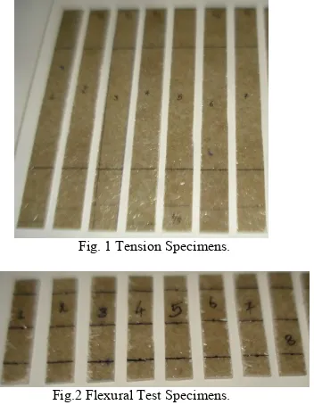 Fig. 1 Tension Specimens. 