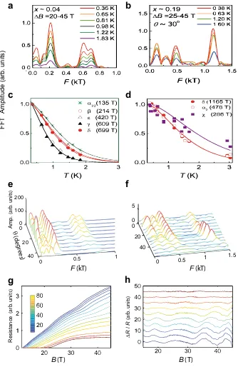 Fig. 2Quasiparticle effective masses and the angular dependence of quantum oscillations