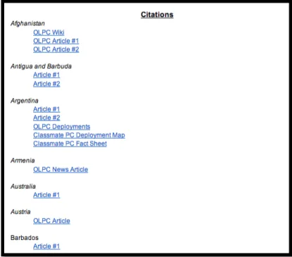 Figure 3. Screenshot of citation page 