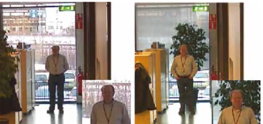 Figure 13. In this scene, blinds and a plant have been used to solve the problem with backlight.