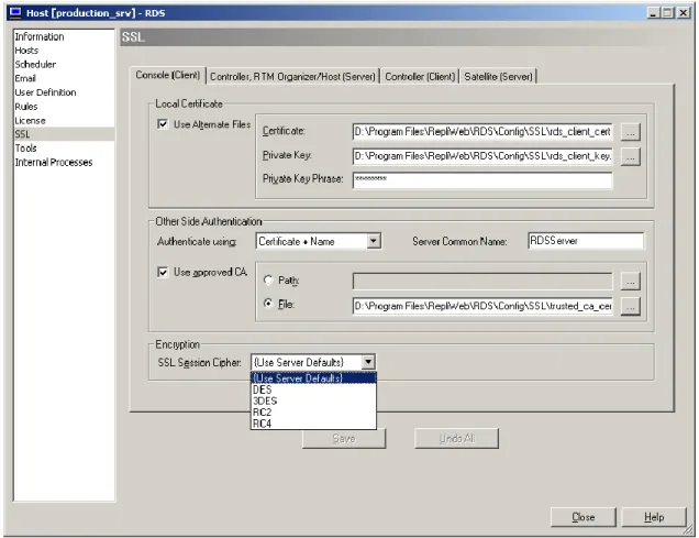 Figure 2 – SSL Configuration 