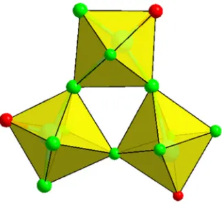 Figure 1-9. Square tetramer found in [H3tren]2[V4O4F14]·3H2O.55