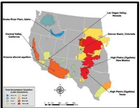 Figure 3.  Urbanization and Water Intense Agriculture Along Colorado Basin 