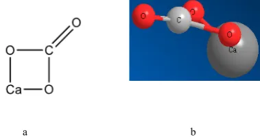 Figure 1.  Structural formula (a) and 3D optimized model (b) of the barite mineral cluster 