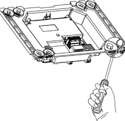 Fig. 12:  Adjusting the wall alignment parts 