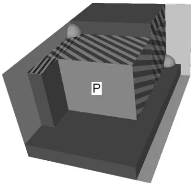 Figure 6: An invalid placement of a new piece, because it exceeds the limit of thecorner’s yz surface in the z direction.