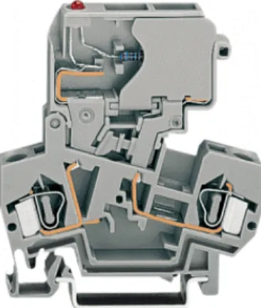 Fig. 2-19: Fuse modules with pivotable fuse carrier, series 281  pe61100x
