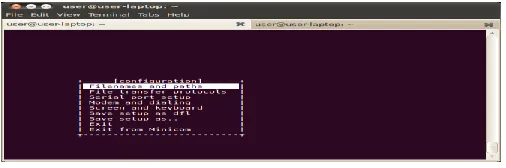 Fig (V) Serial port settings 