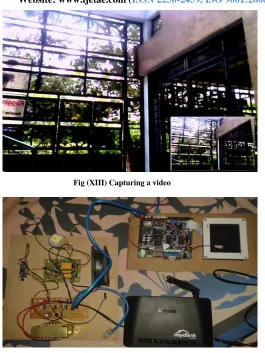 Fig (XIII) Capturing a video 