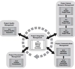 Figure 2.5: The execution process (PMBOK 2009) 