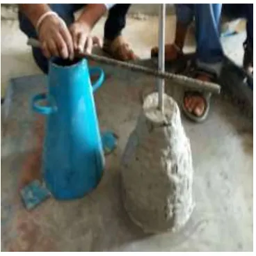 Fig. – 2 Slump Test 