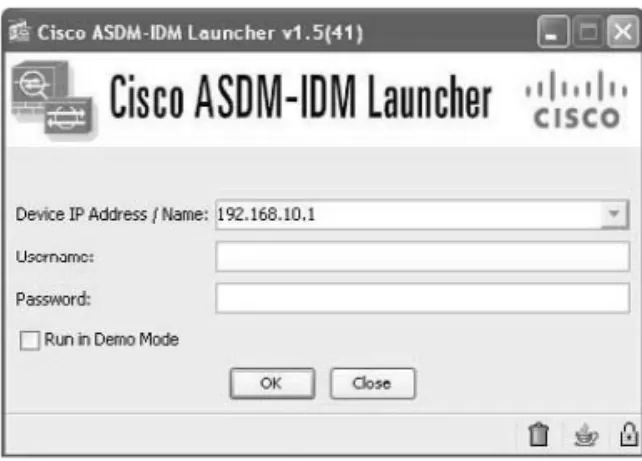 Figure 3-6 Launching ASDM