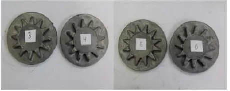 Figure 4. Draw of the gear type forging (a) and die (b). 