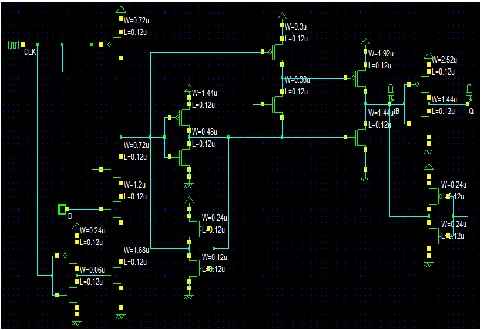 Figure.6. Dual Dynamic Node Hybrid Flip-Flop (DDFF). 