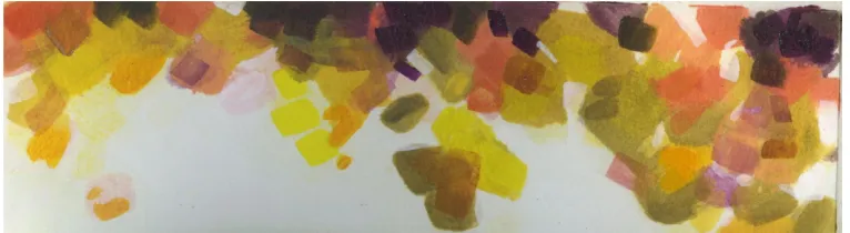 Fig 4. Monoprint I, Monotype with Chine-collé, 2015 