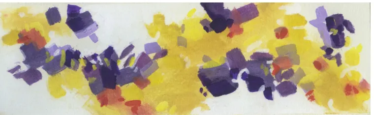 Fig 6. Monoprint III, Monotype with Chine-collé, 2015 