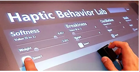 Figure 1. Behavior Lab lets developers explore, combine  and feel diverse haptic behaviors before writing code