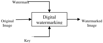 Figure 4: Generic watermark insertion process  