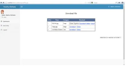 Figure 3. Represents list of users 