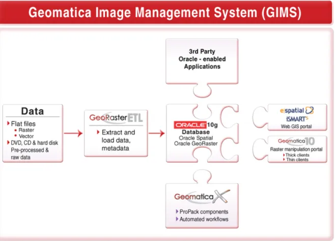 Figure 1 shows the GIMS solution as a complete system. This diagram highlights the 