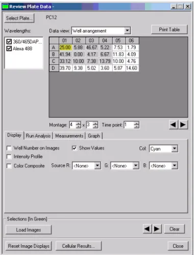 Figure 4-1 Review Plate Data dialog box – Analyzed plate open
