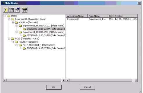 Figure 5-7 Plate Dialog menu